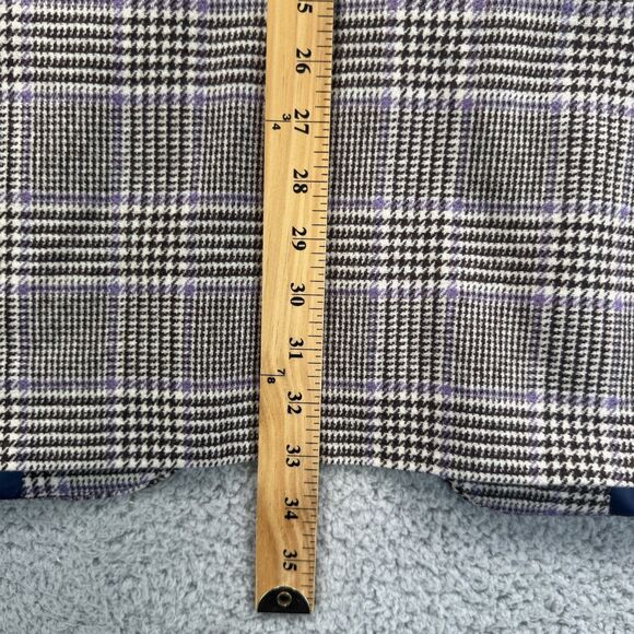 Peter Millar Blazer Mens 46 Tall Brown Purple Houndstooth Wool Cashmere 2 Button - Picture 5 of 12